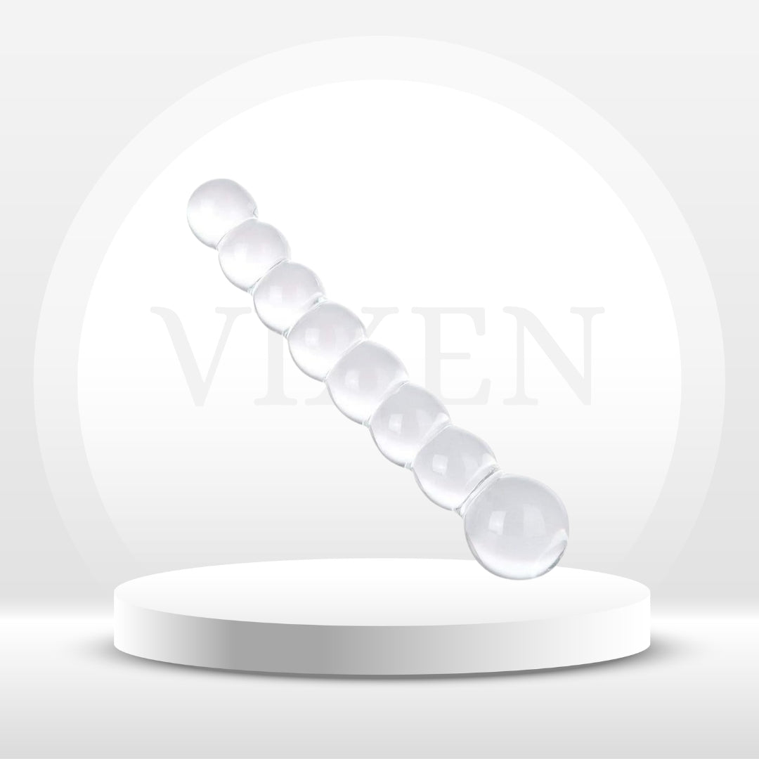 GlidePearl Tapón de cuentas de vidrio de doble extremo