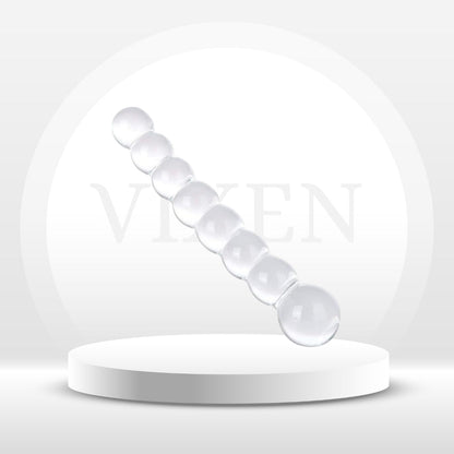 GlidePearl Tapón de cuentas de vidrio de doble extremo
