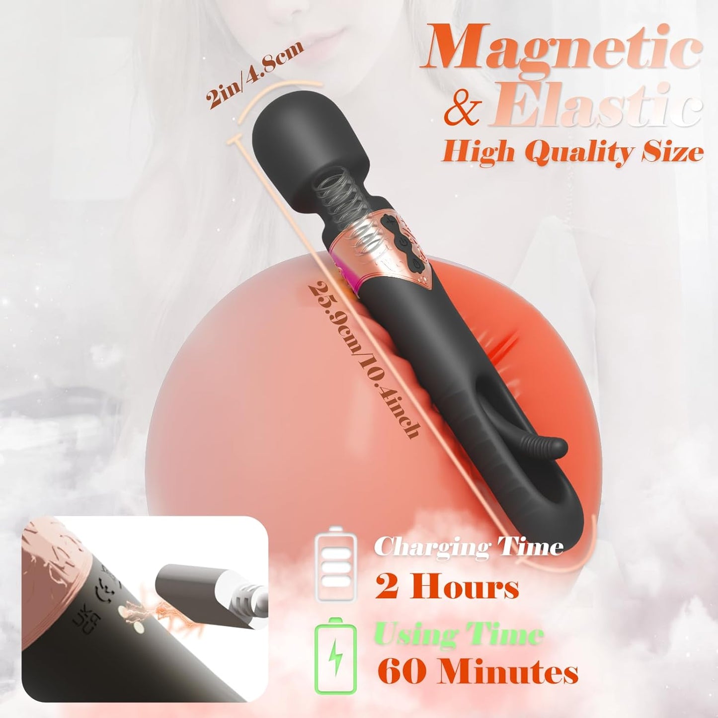 Vibrador con varita aleteadora GlideVibe 360°