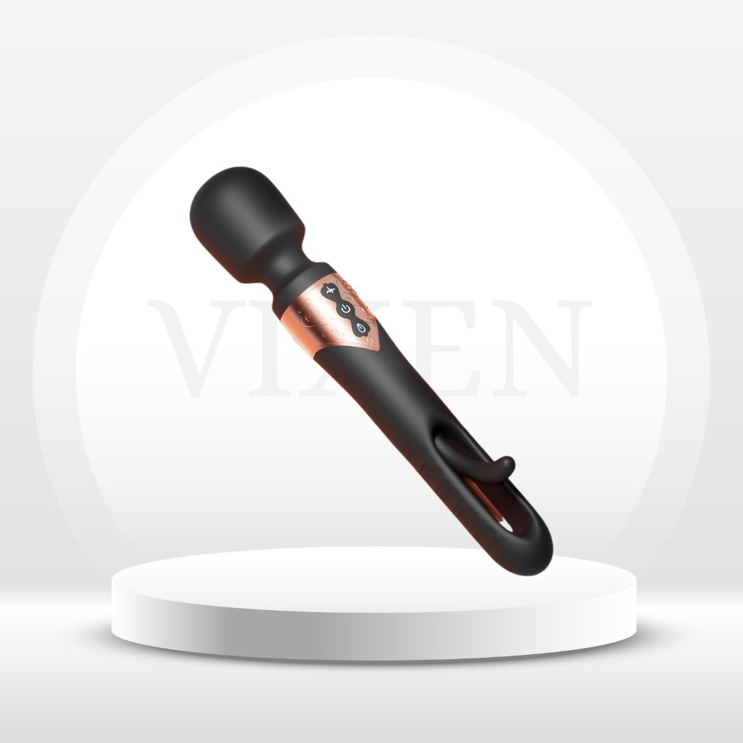 Vibrador con varita aleteadora GlideVibe 360°