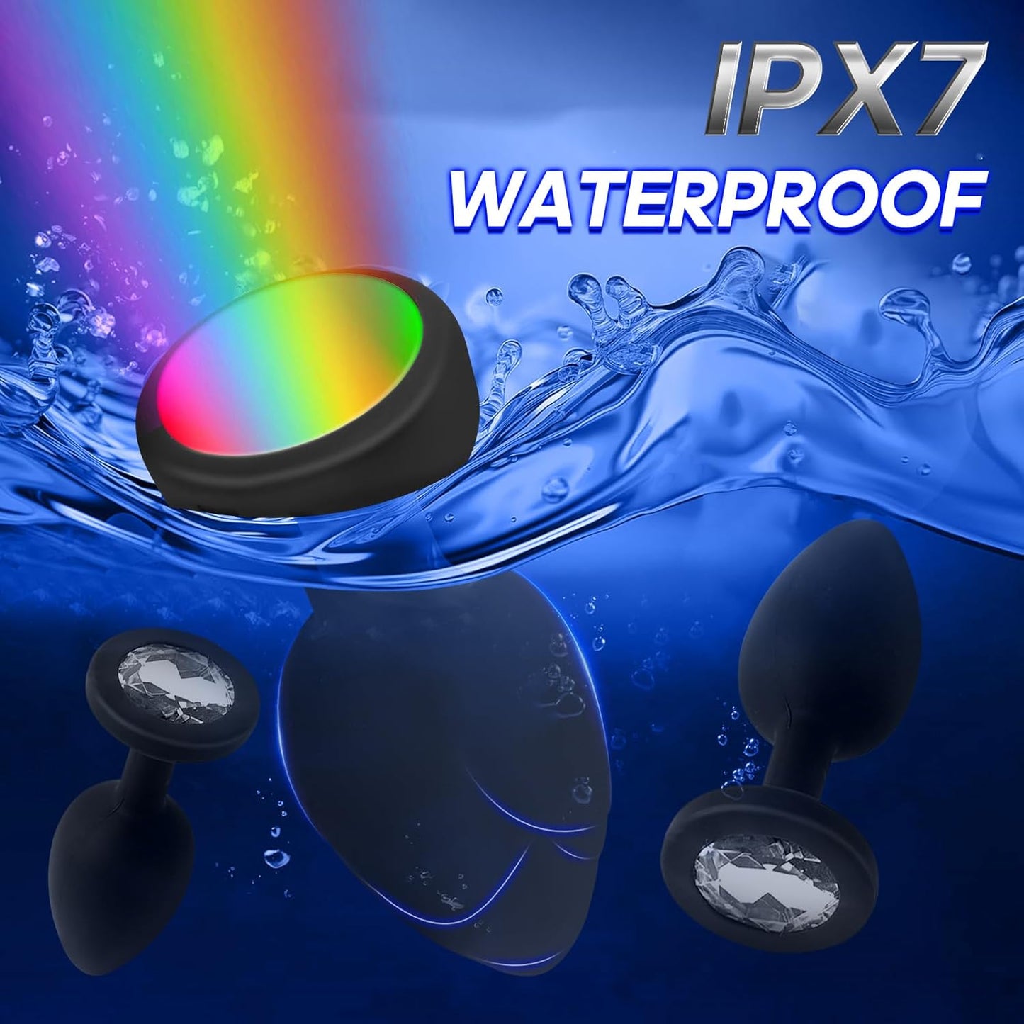 Juego de 3 plug anales GlowCore