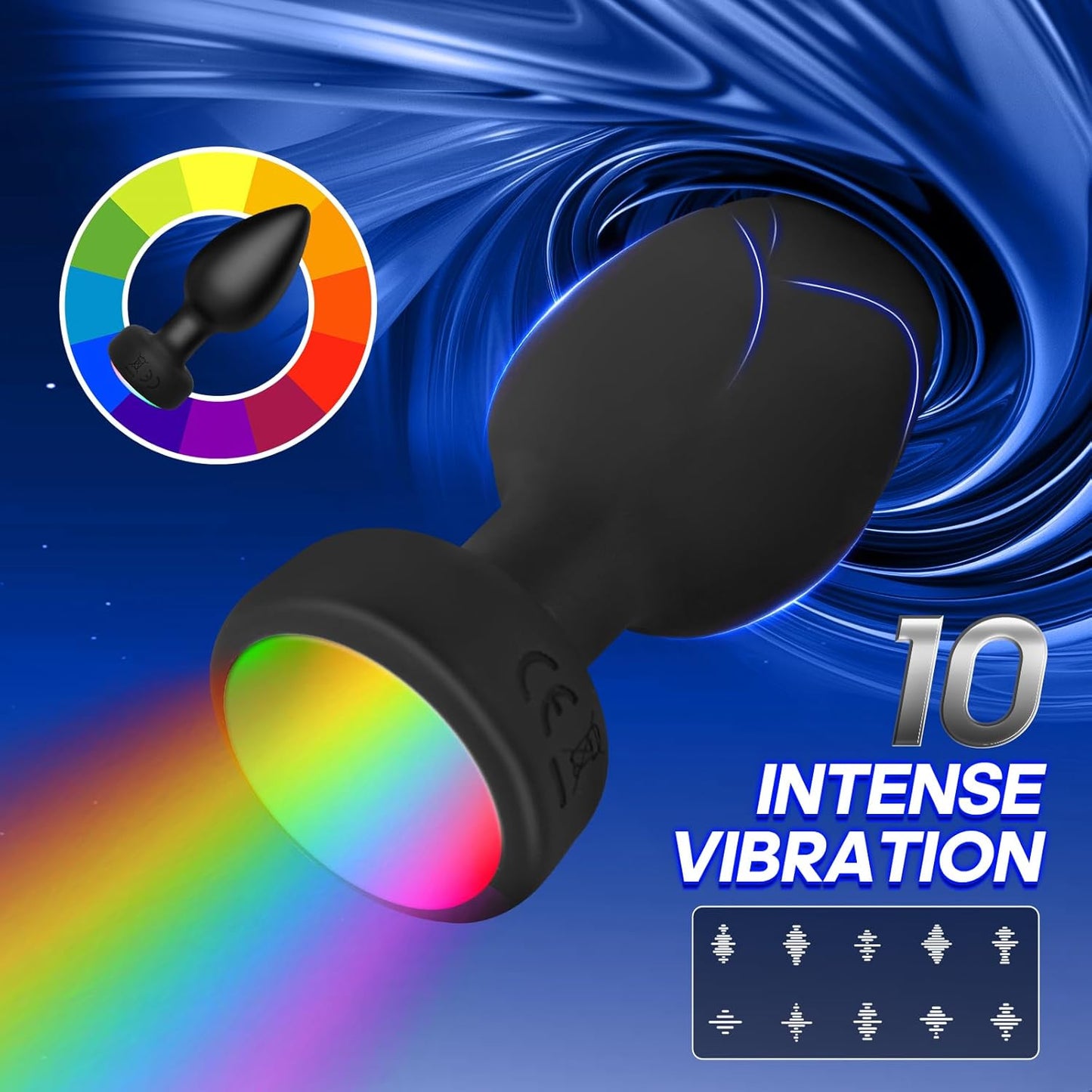 Juego de 3 plug anales GlowCore