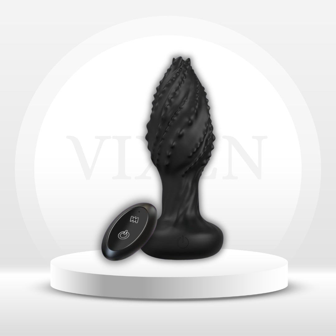 GlowMonster Vibrador anal giratorio 360° con control por aplicación
