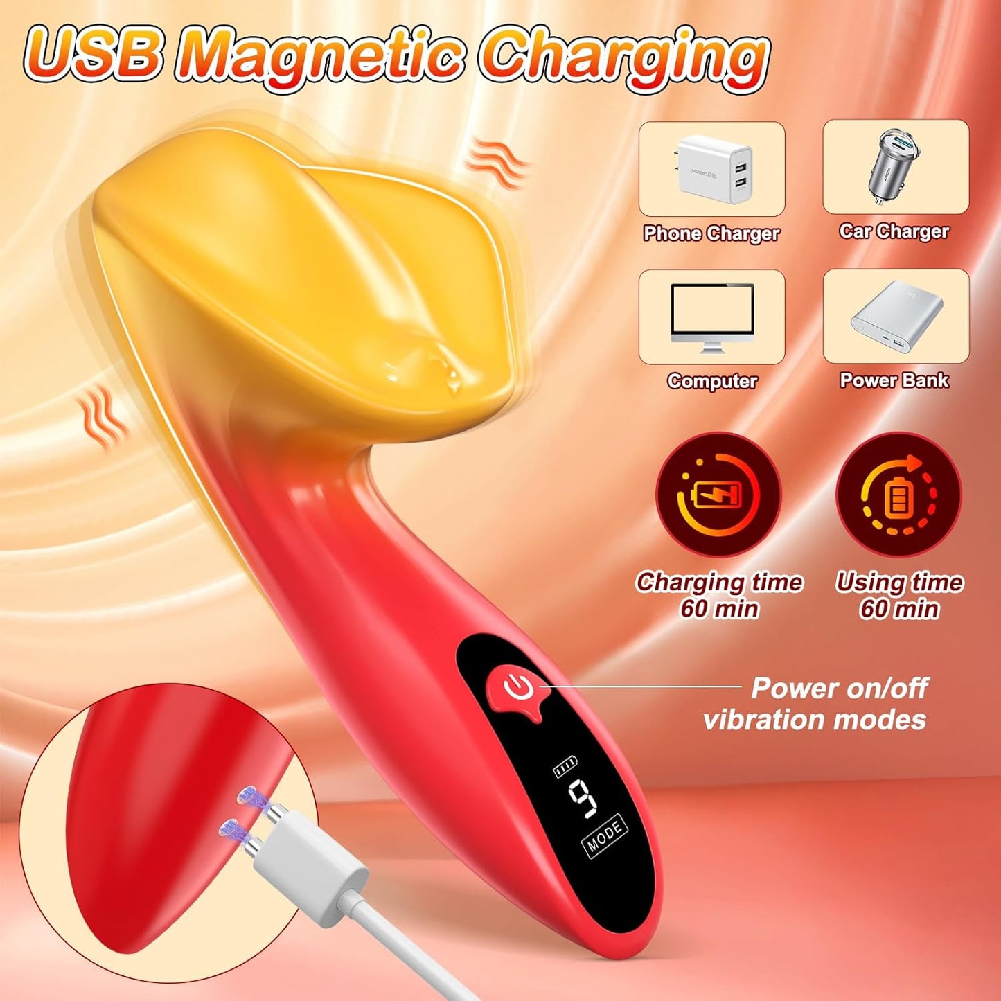 GlowPulse Vibrador Inteligente de Clítoris y Vulva