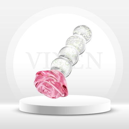 Cuentas anales de cristal GlowRose