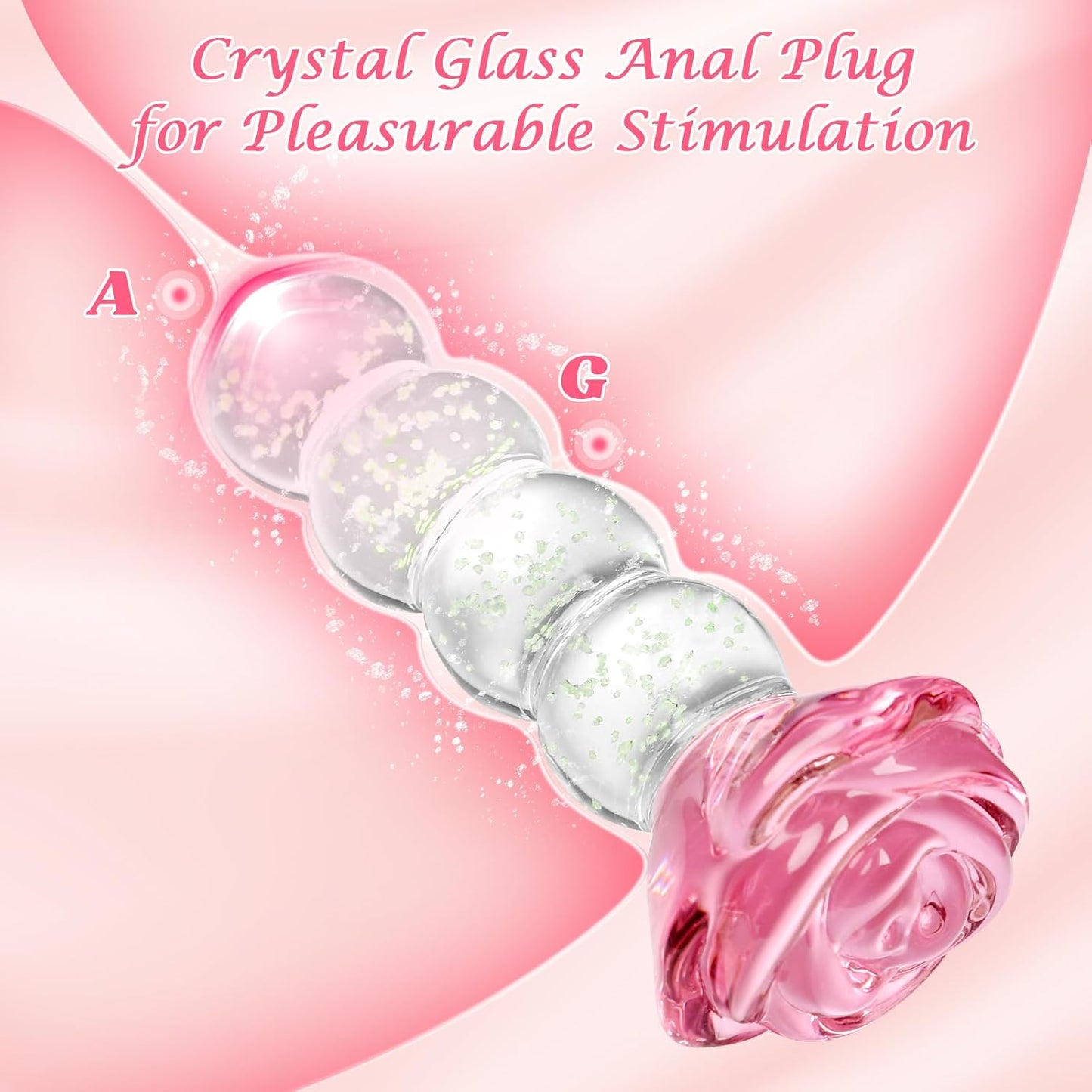 Cuentas anales de cristal GlowRose