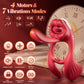 GoldenKiss Vibrating Cock Ring Licking 4 Motors 7 Modes
