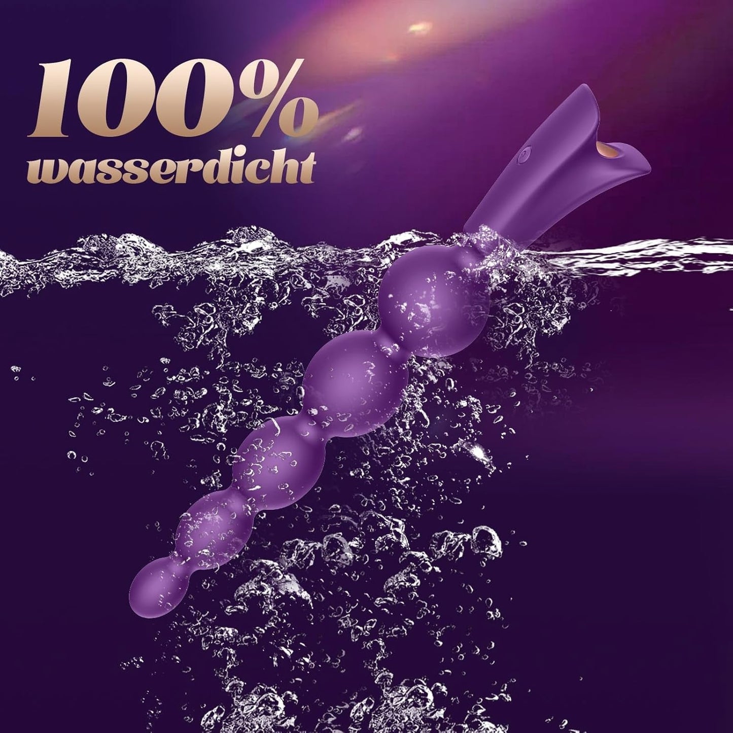 GradientRush Plug anal vibrant à billes