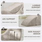 Chaise longue de apoyo íntimo ergonómica gris para sexo