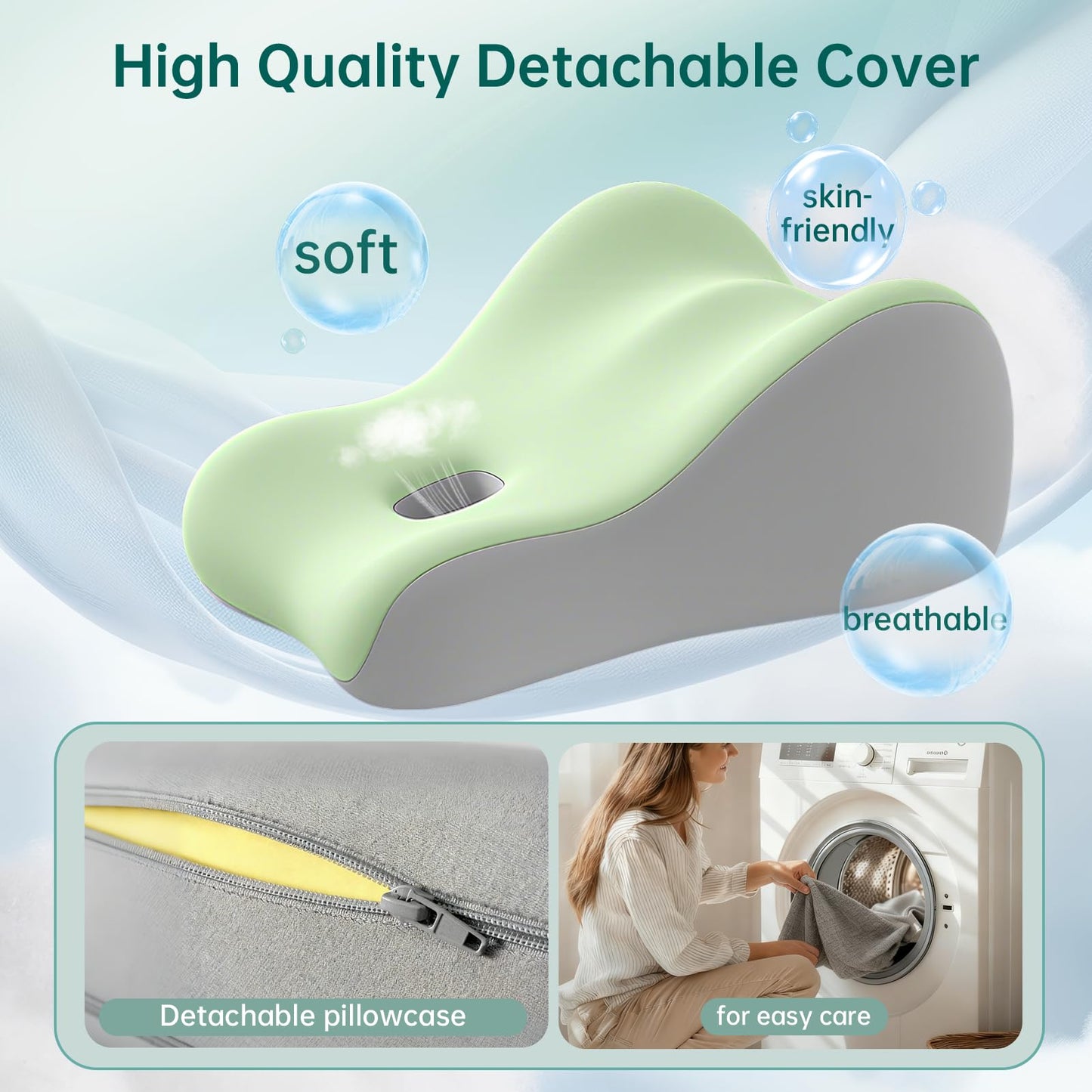 Oreiller compensé pour couples, intime et écologique