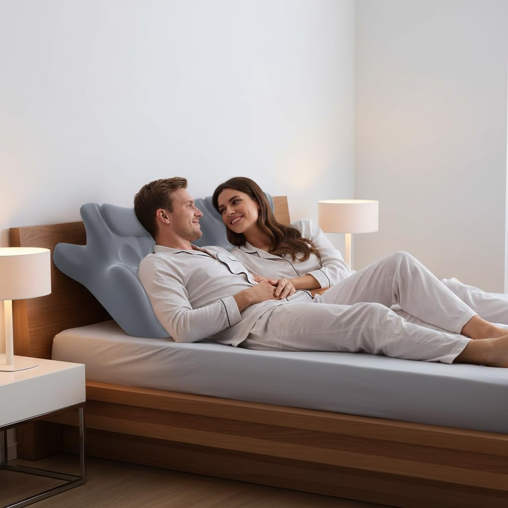 Almohada de apoyo para la intimidad de parejas de espuma viscoelástica verde