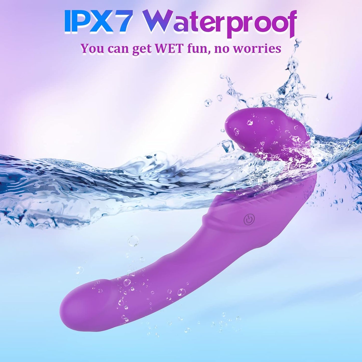 Vibrador de dildo sin tirantes ergonómico GrindFit