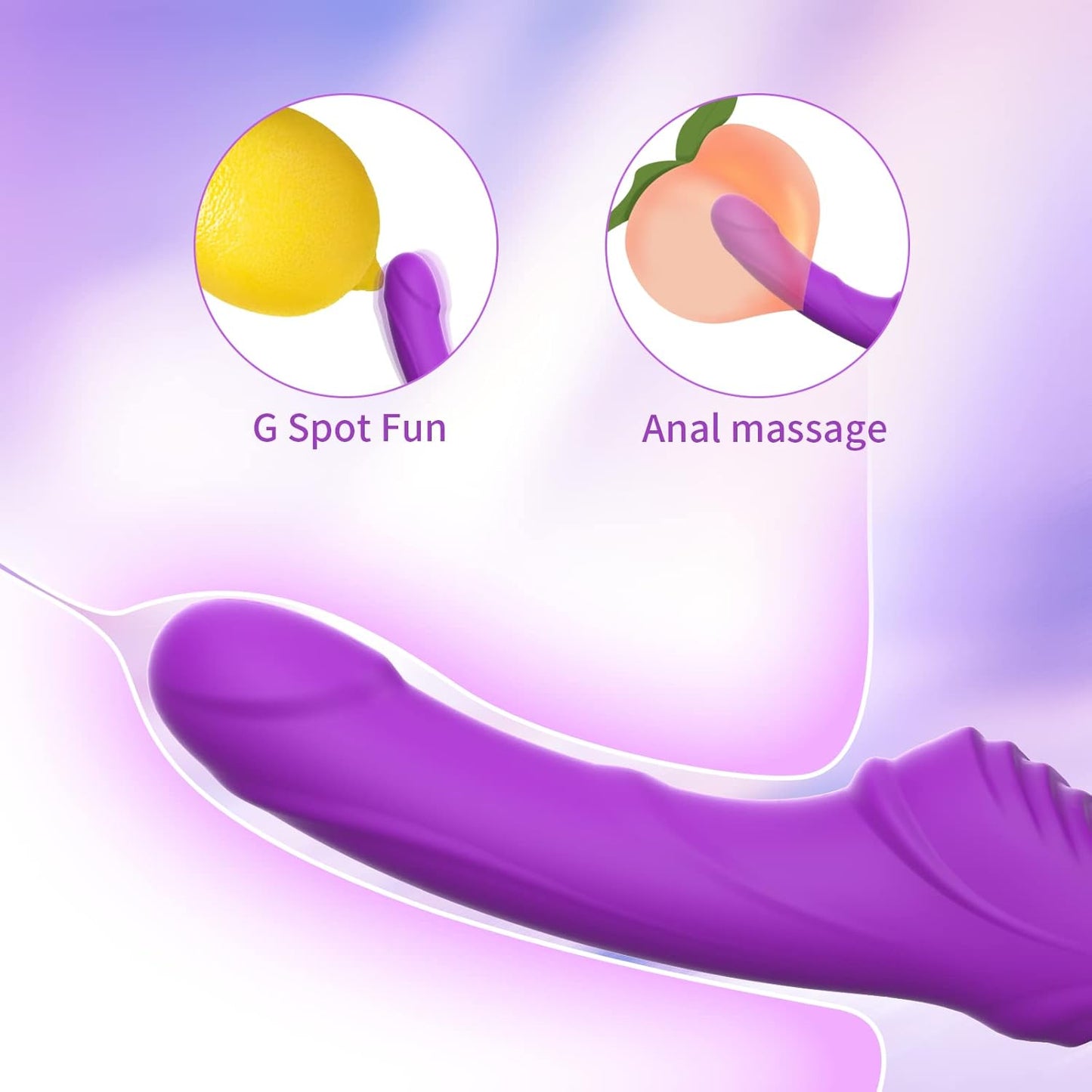 Vibrador de dildo sin tirantes ergonómico GrindFit