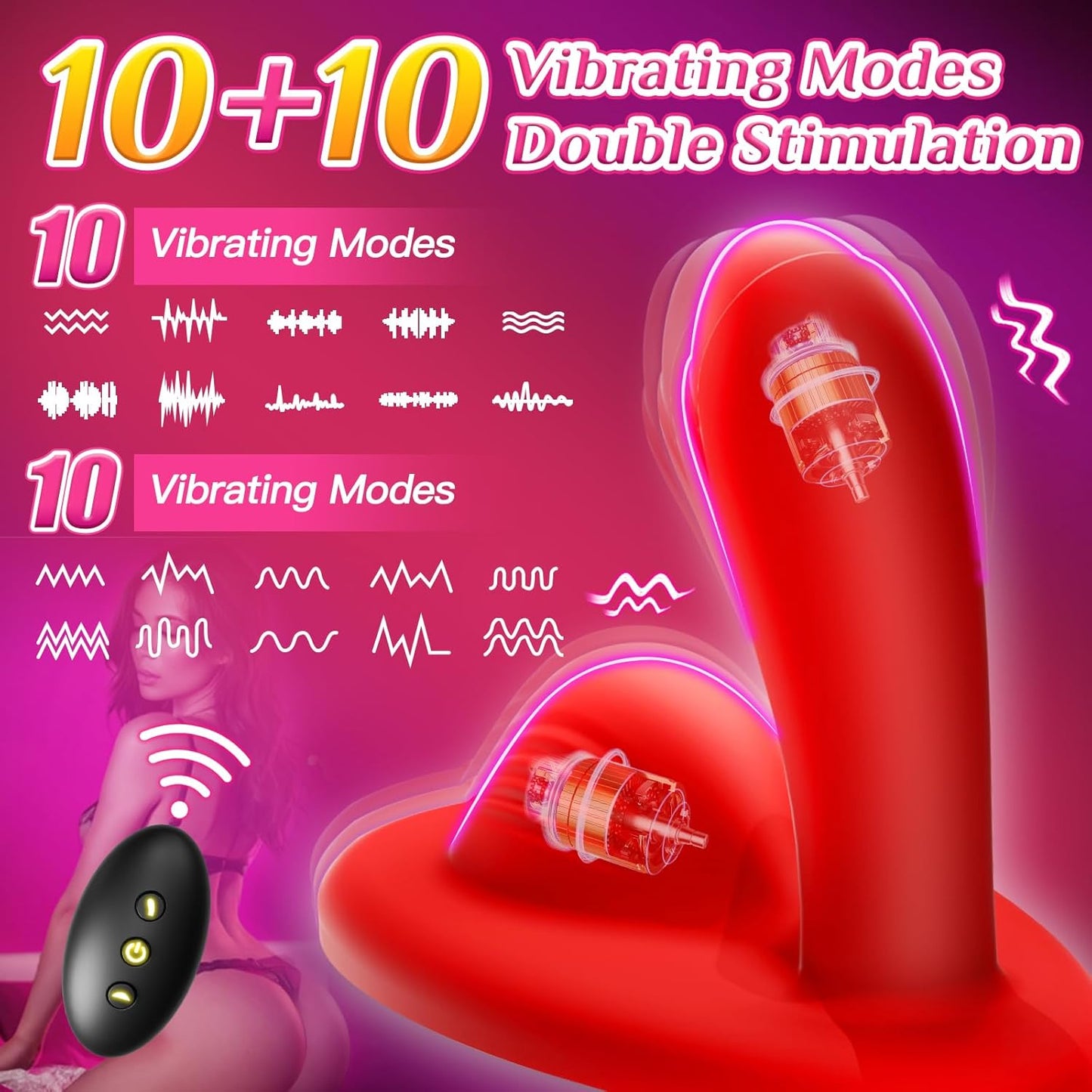 Vibrador montable con propulsión GrindWave