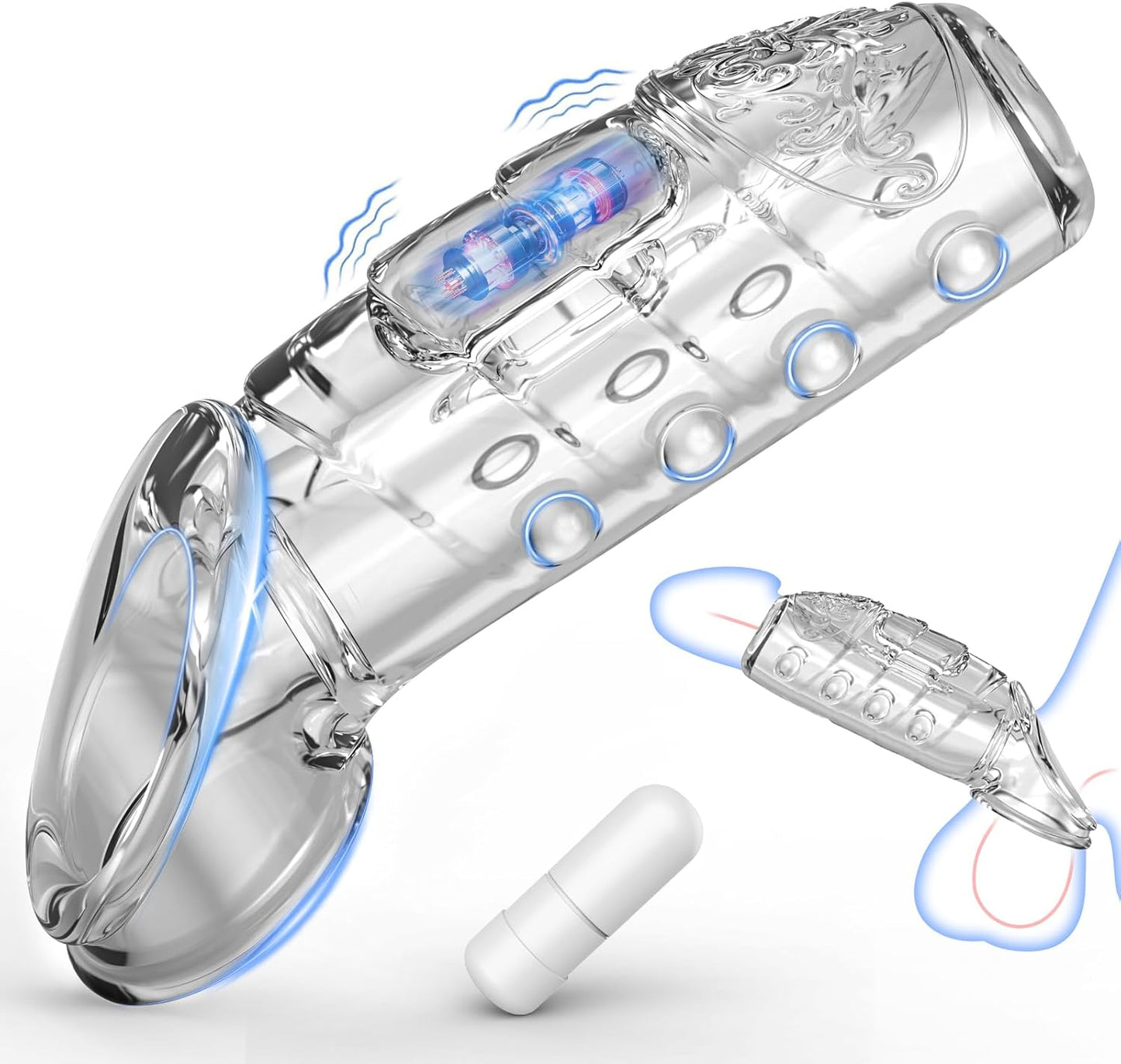 Funda Vibratoria GripGlide para Aumento del Contorno