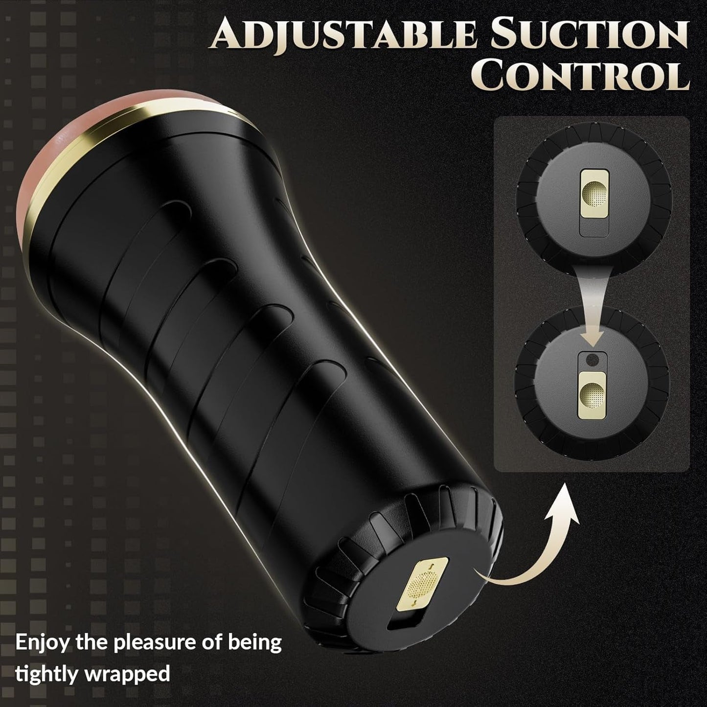 GripLuxe Masturbateur de poche réaliste 7,5" type Fleshlight