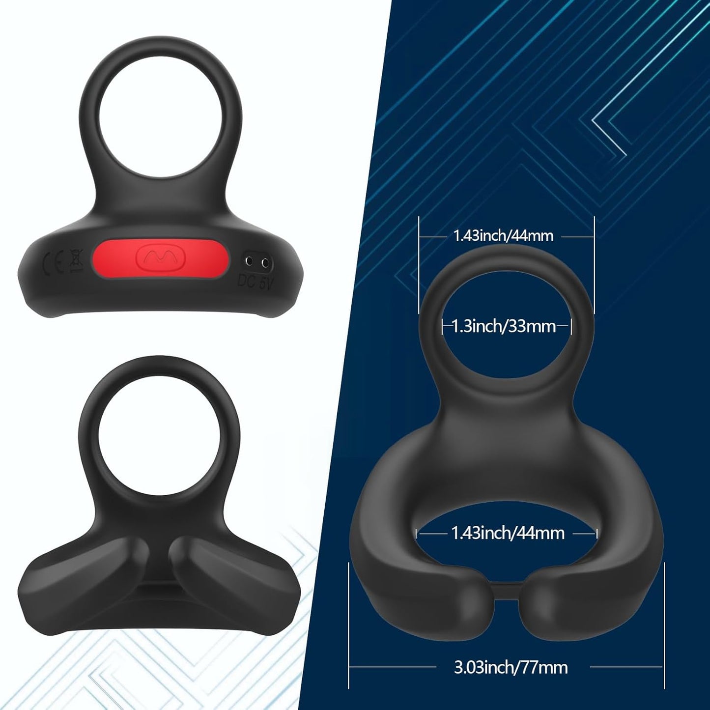 Anillo vibrador dual GripPulse