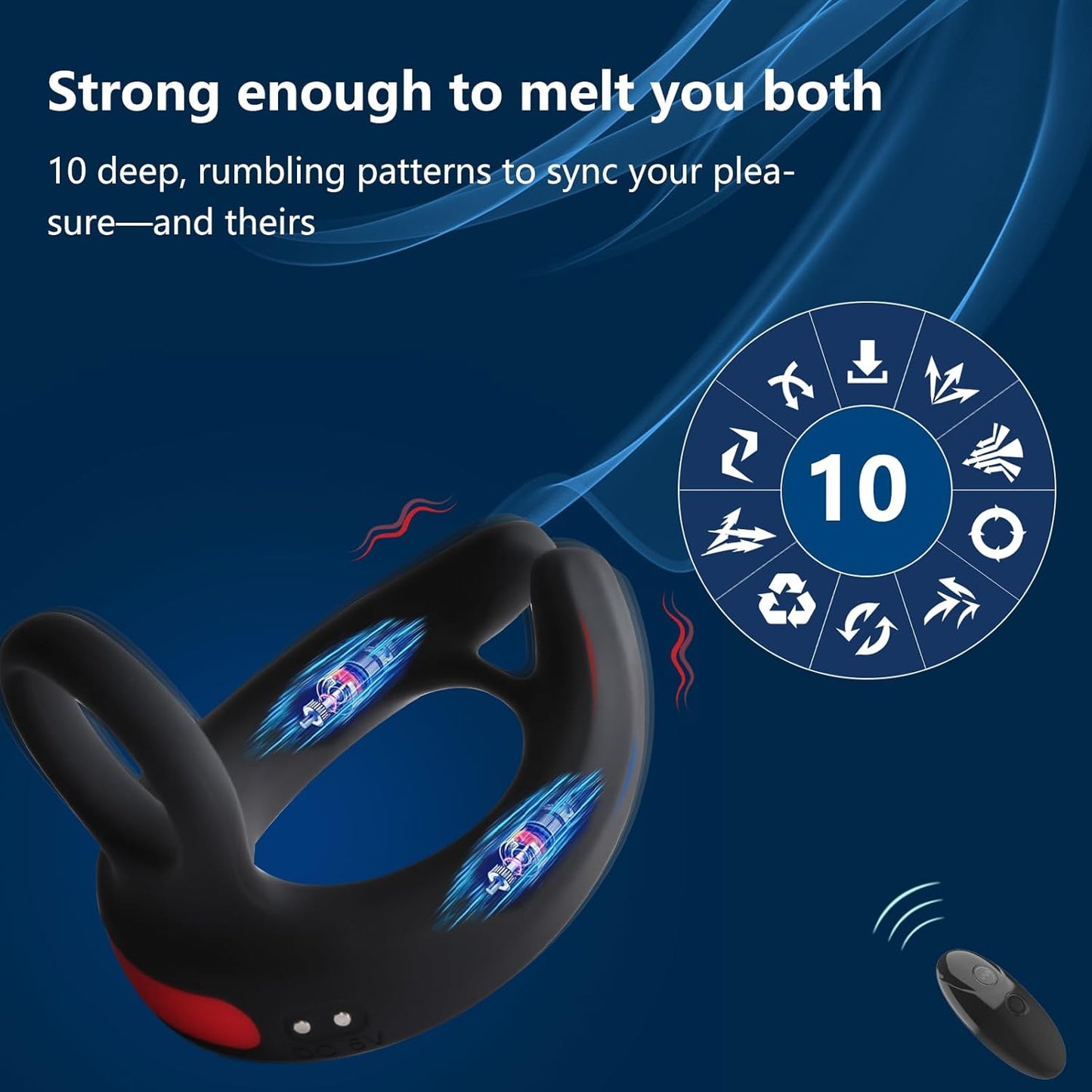 Anillo vibrador dual GripPulse