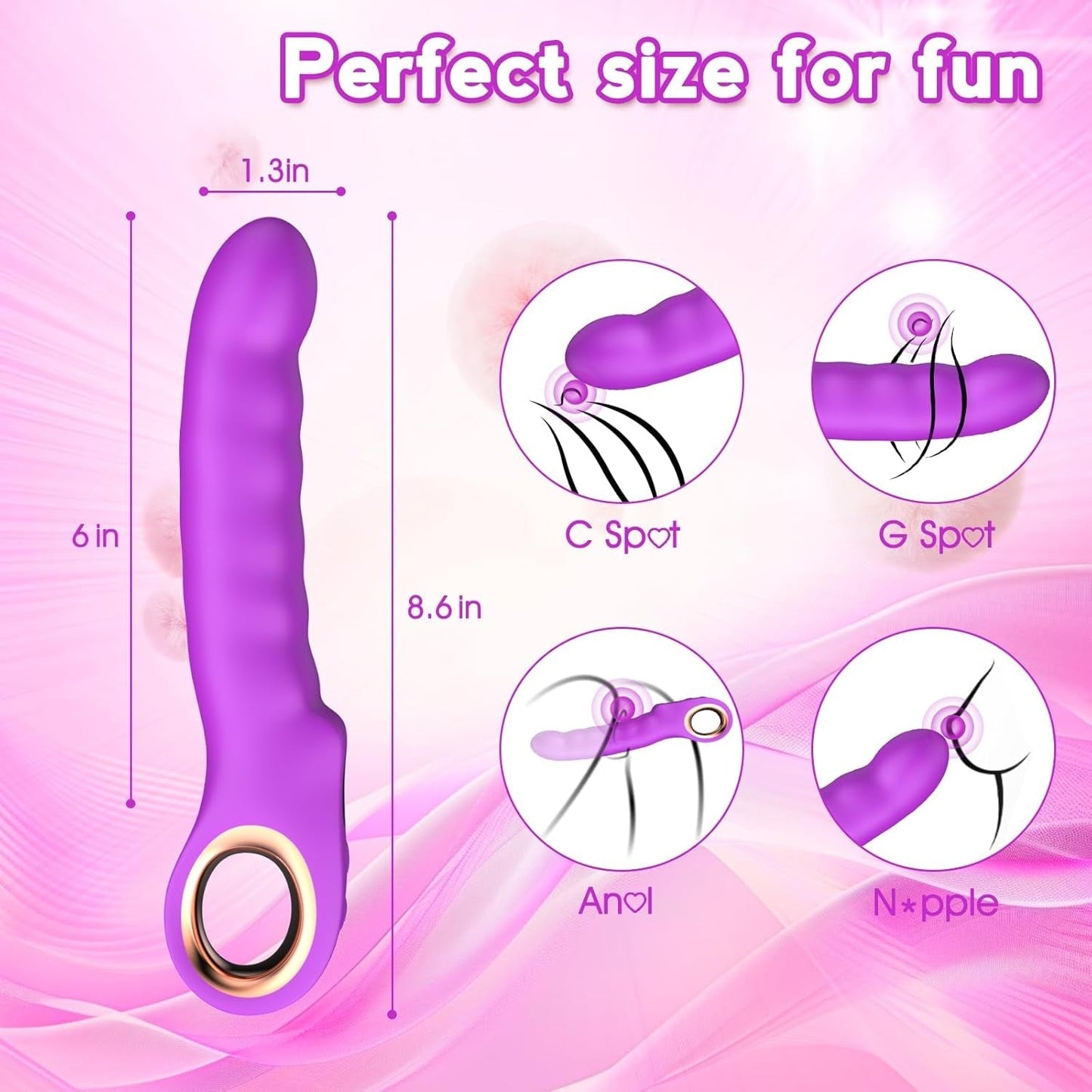 GripStroke Thrusting G-Spot Vibrator Wand