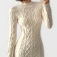 Cut Out Cable Net Mini Dress