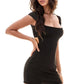 Cap Sleeve Mini Dress