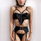 Bow Bra and Garterbelt Set