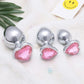 HeartGem 3-Piece Metal Heart Jewel Butt Plug Set