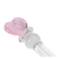 HeartGlass Pink Heart Glass Dildo Wand