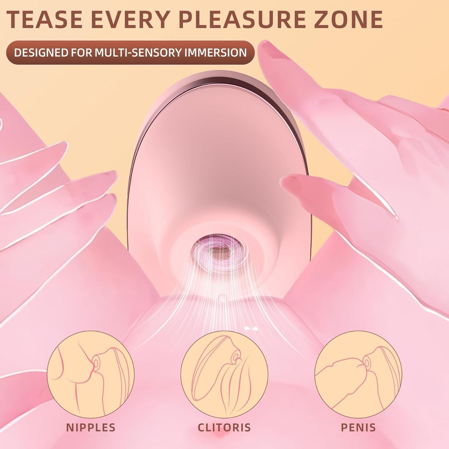 VeloraPulse Heated Clitoral Suction Vibrator | App Control