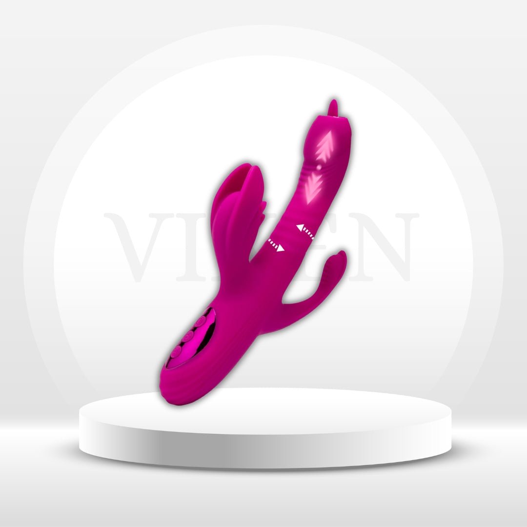 Vibrador de Conejo 3 en 1 HeatRush Thrusting