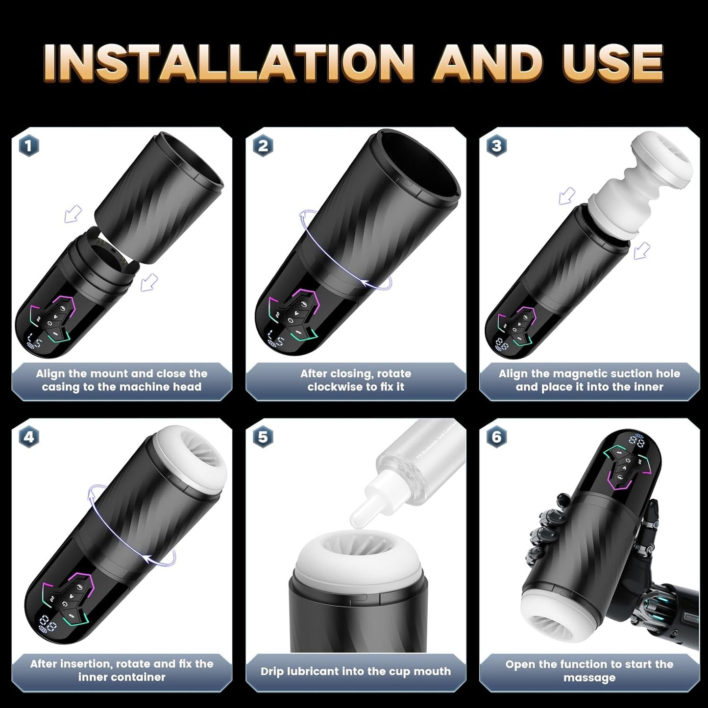 HeatStroke Bomba para pene y masturbador inteligente