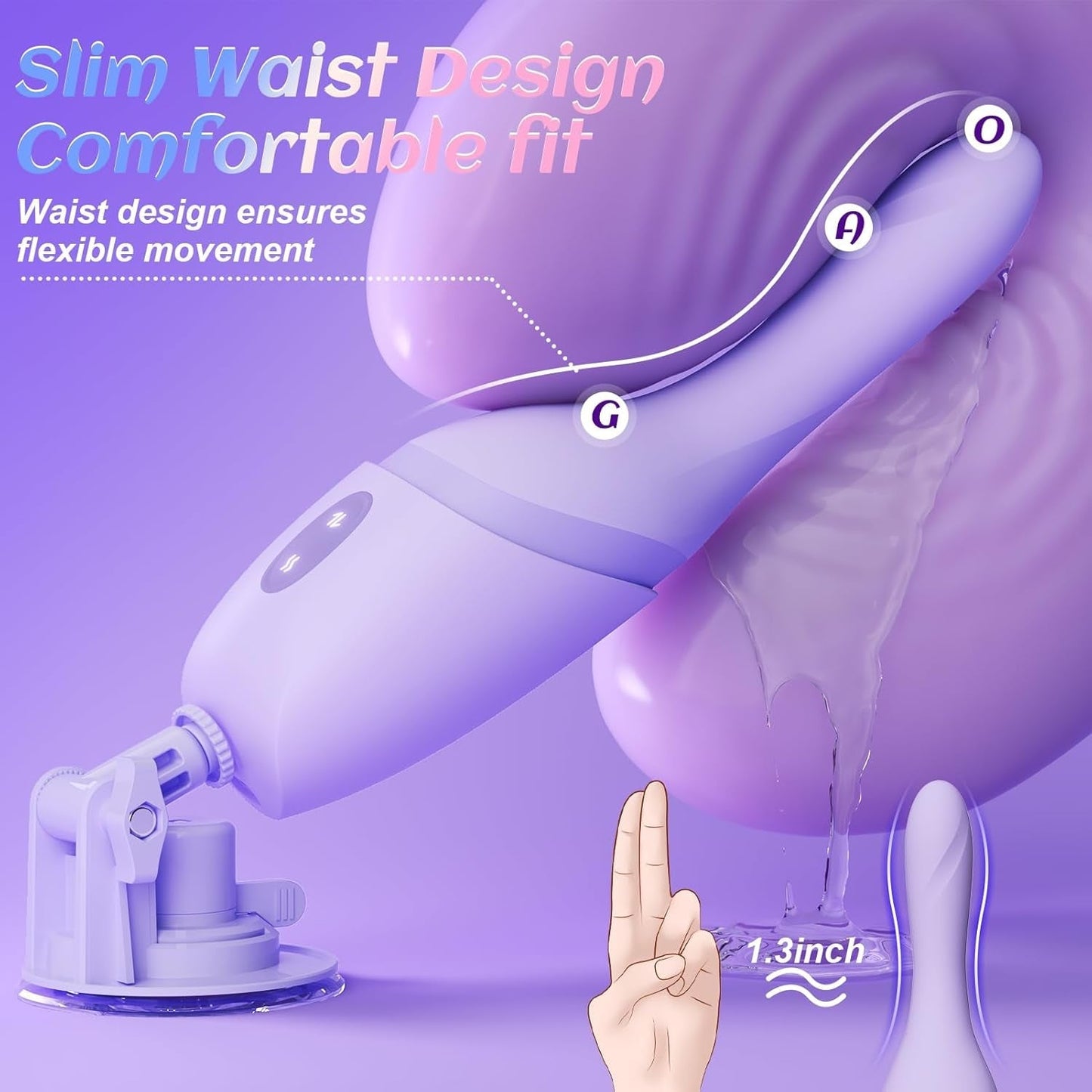 Vibrador de máquina sexual controlado por aplicación HeatThrust
