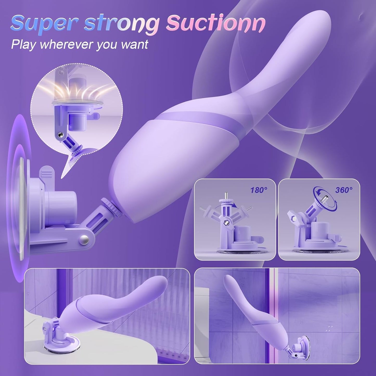 Vibrador de máquina sexual controlado por aplicación HeatThrust