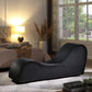 Chaise lounge de lujo negro resistente para la intimidad