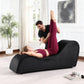 Chaise longue d'intimité de luxe noire très robuste