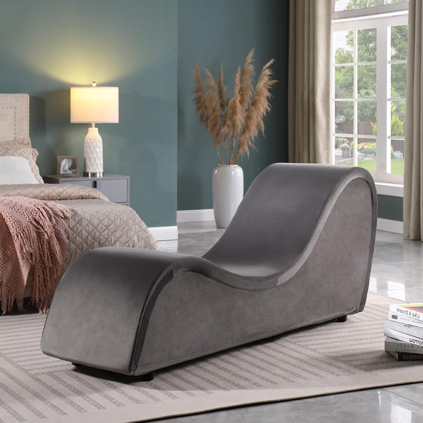 Chaise Longue de Luxe Intimité Gris Robuste