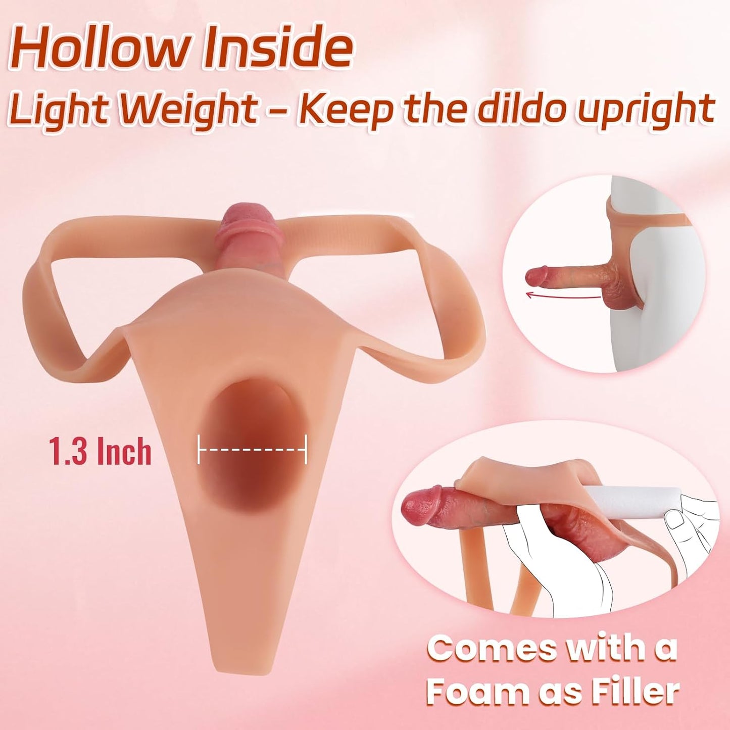 Arnés con Dildo Hueco HollowFit