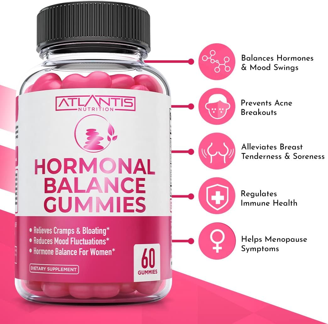 Équilibre Hormonal & Gommes Anti-SPM – Soutien à l'Humeur et aux Crampes