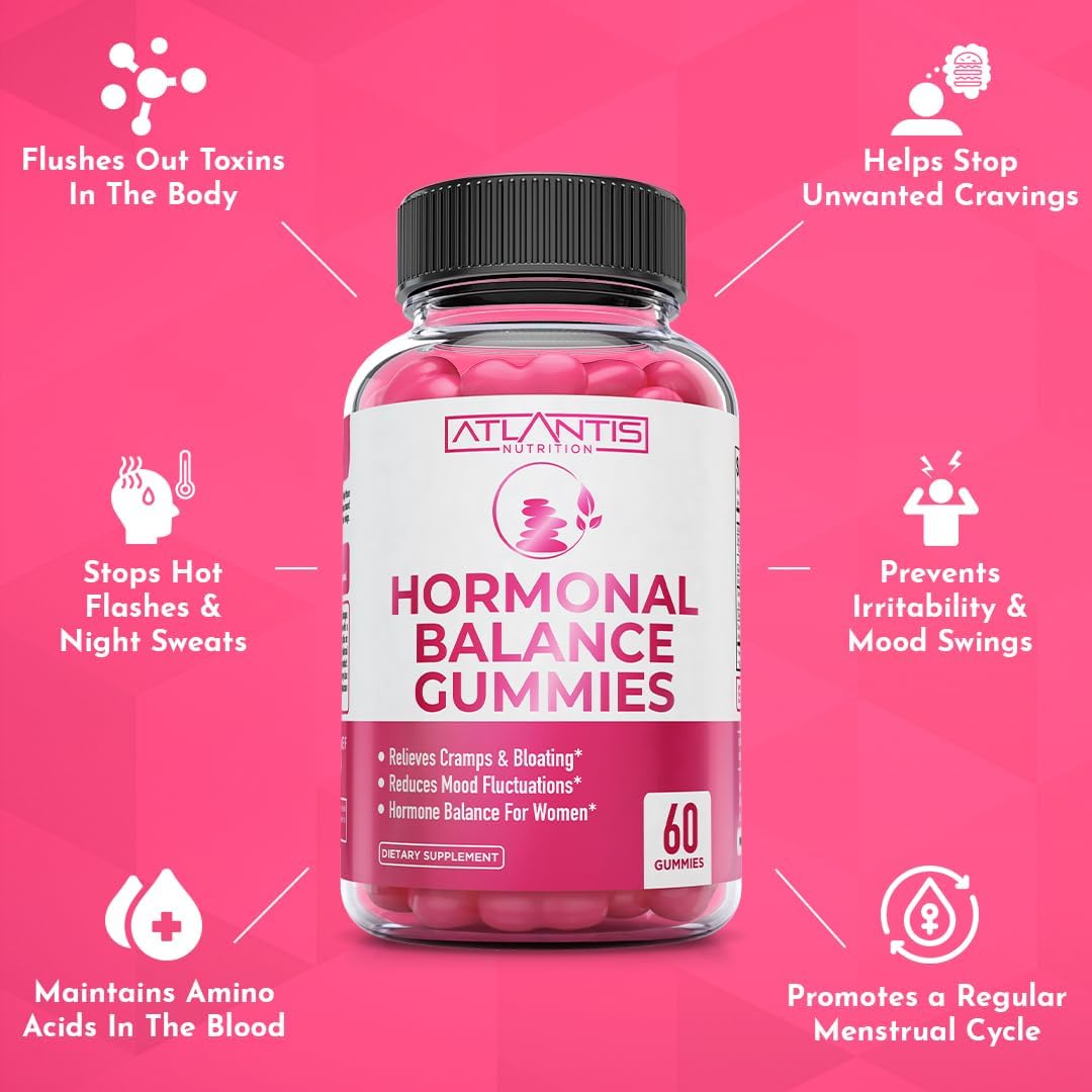 Équilibre Hormonal & Gommes Anti-SPM – Soutien à l'Humeur et aux Crampes