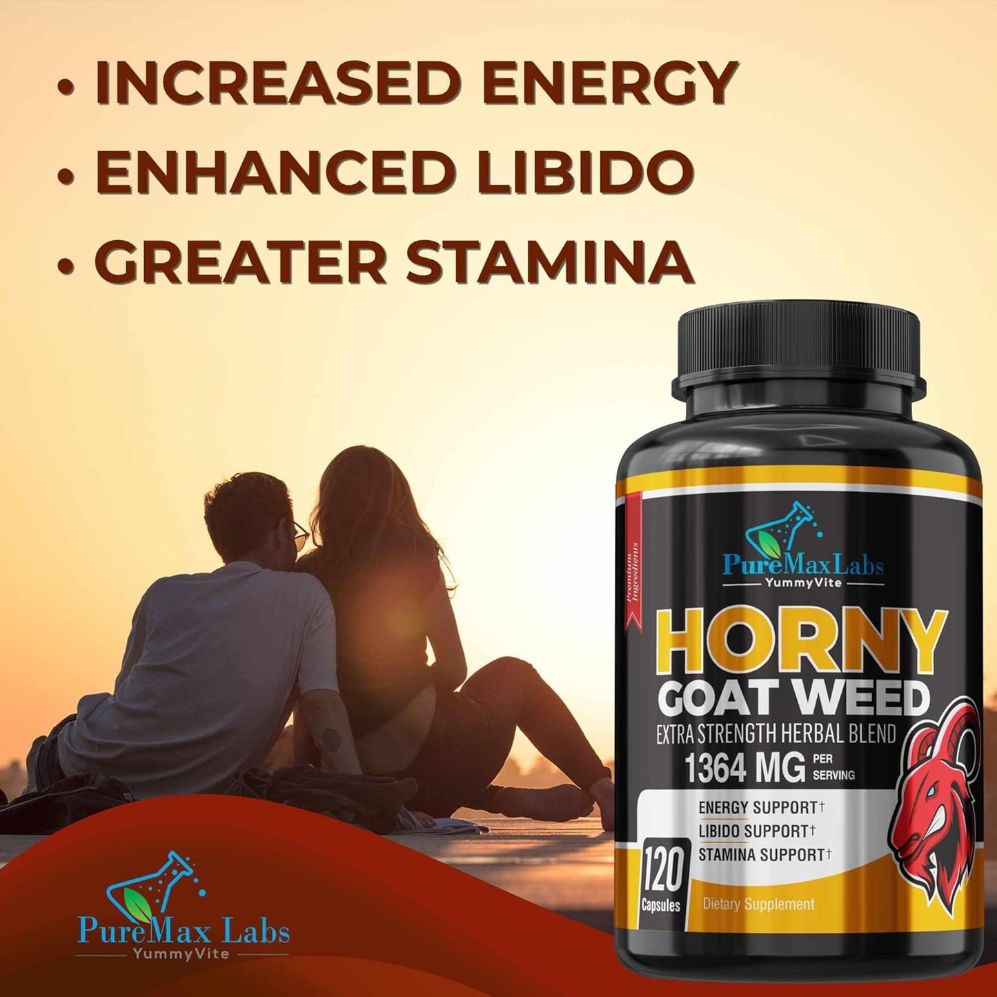 Cápsulas de Horny Goat Weed – Apoyo para la Libido y Energía para Adultos