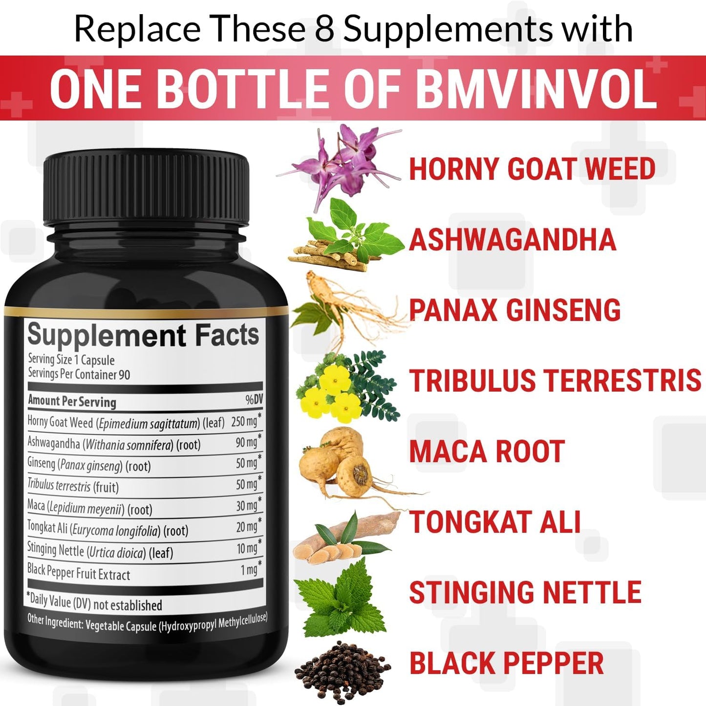 Cápsulas de Horny Goat Weed – Soporte para la libido y energía para hombres
