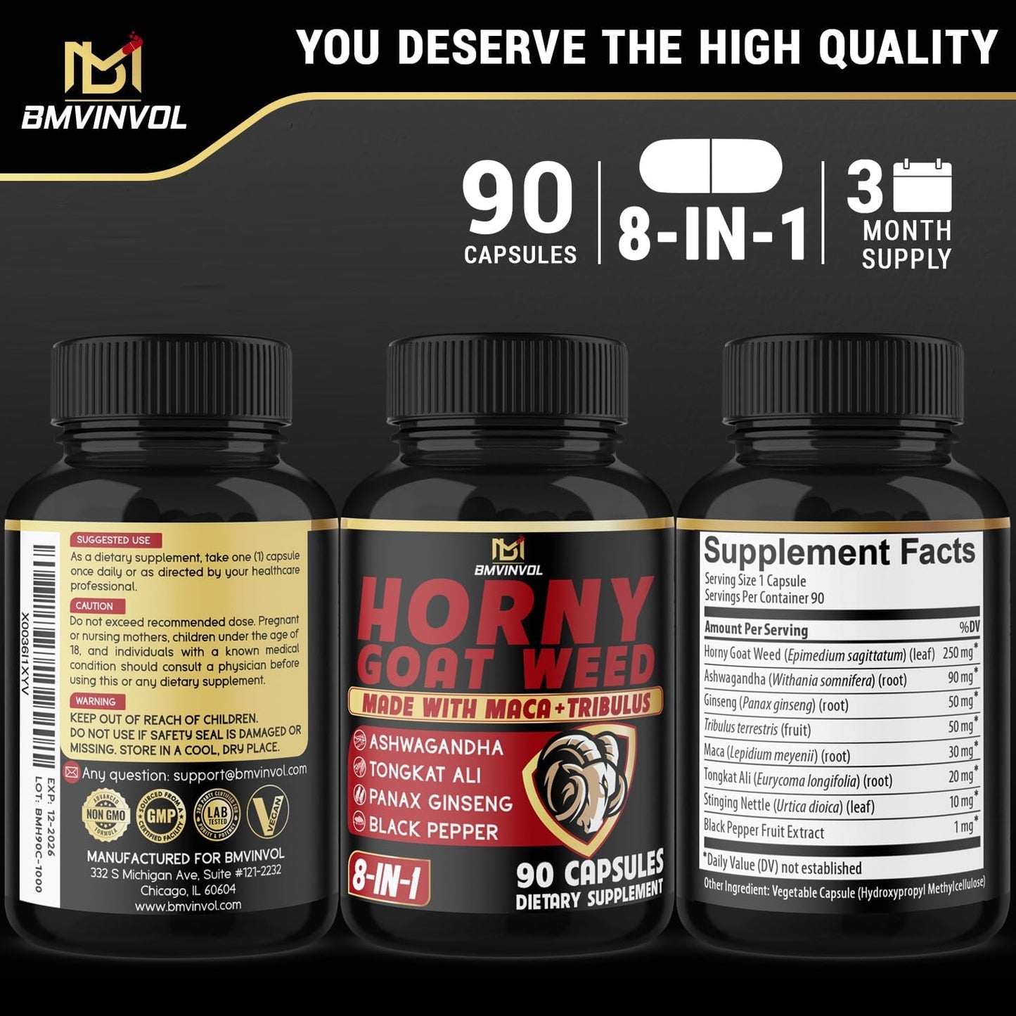 Cápsulas de Horny Goat Weed – Soporte para la libido y energía para hombres