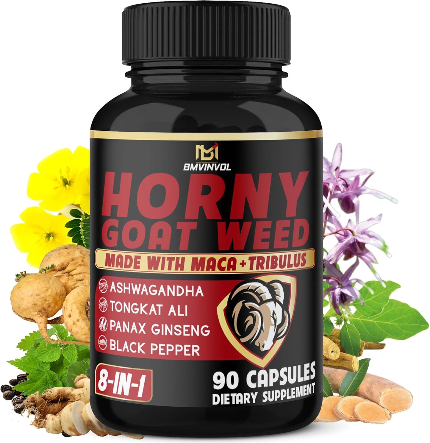 Cápsulas de Horny Goat Weed – Soporte para la libido y energía para hombres