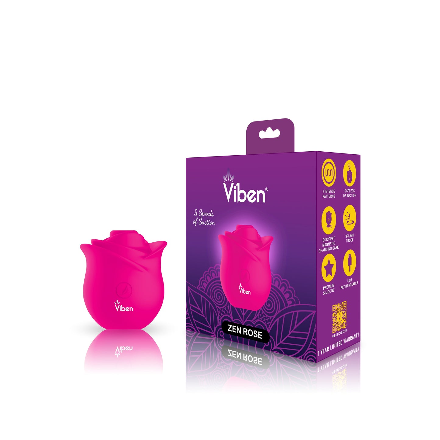 Viben Zen Rose Potente Estimulador Clitoriano
