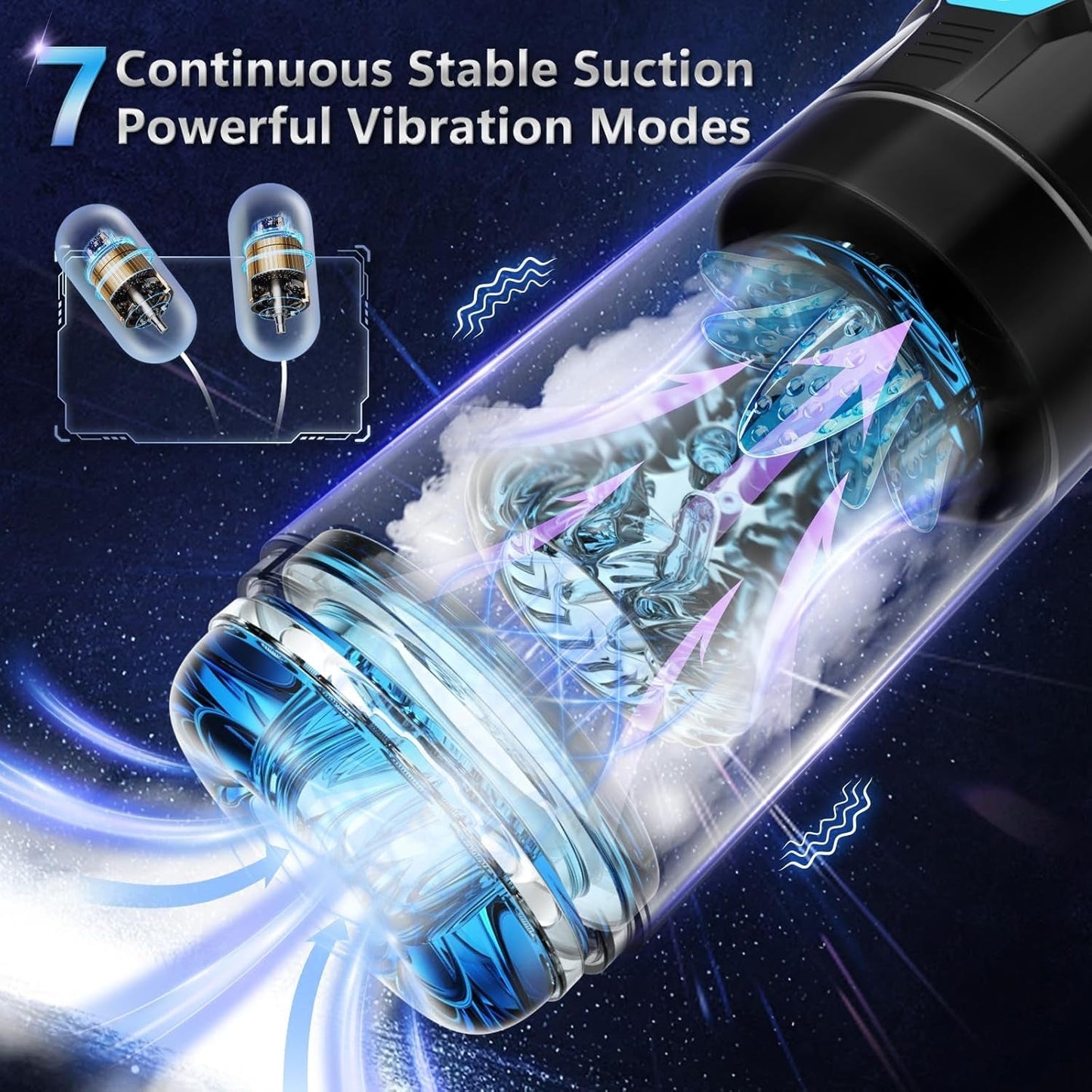 HydroSync AI Video Sync Aspirateur Masculin Stroker