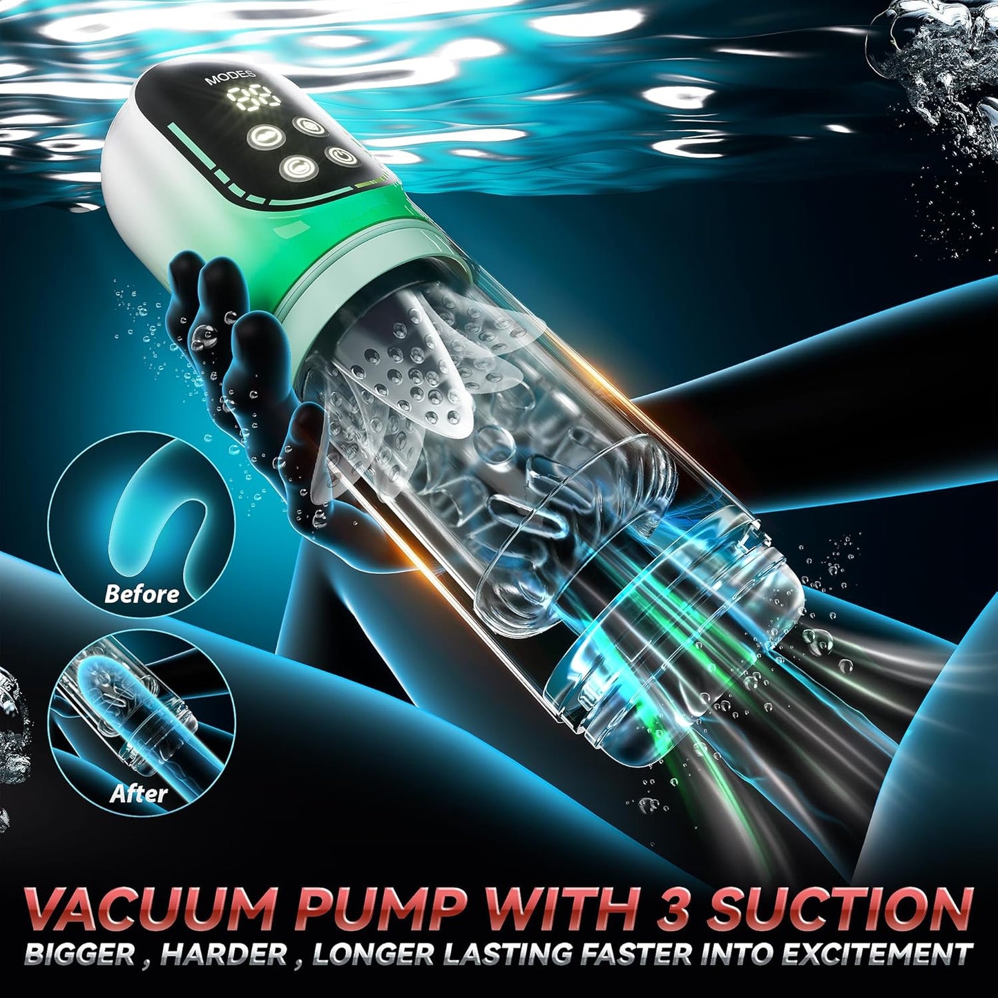 Estimulador de bombeo HydroVibe 4 en 1
