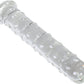IceFire Textured Glass Dildo Wand