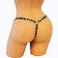 Crotchless Cheetah Print Thong Body Harness Lingerie