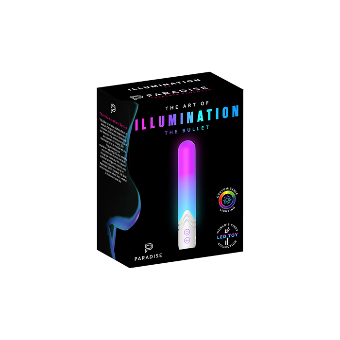 Illumination THE Bullet by Paradise: Vibrador impermeable RGB controlado por aplicación