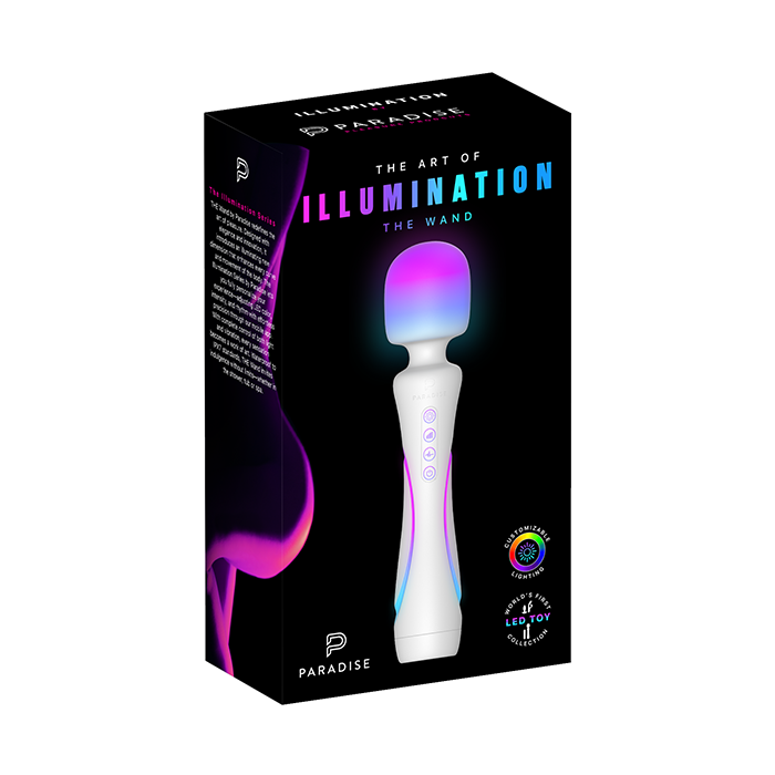 Illumination THE Wand : vibromasseur baguette LED RGB contrôlé par application